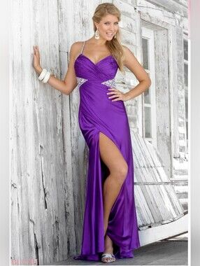 Blush Prom 9326 Size 8 Purple Prom Dress